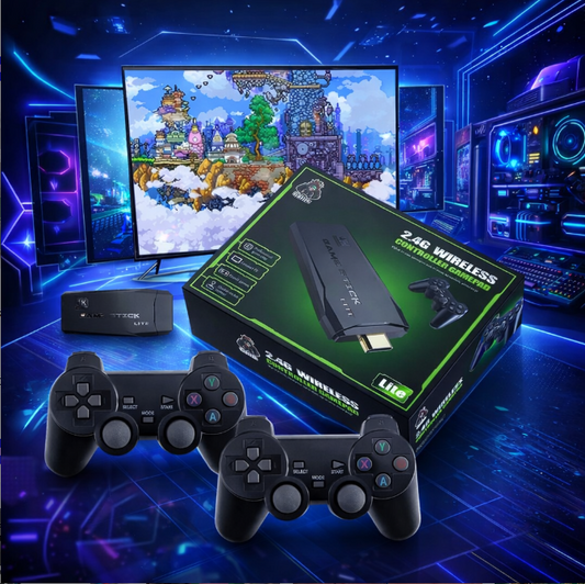 Juego de 100 juegos Portatil Para Tv + 2 Mandos